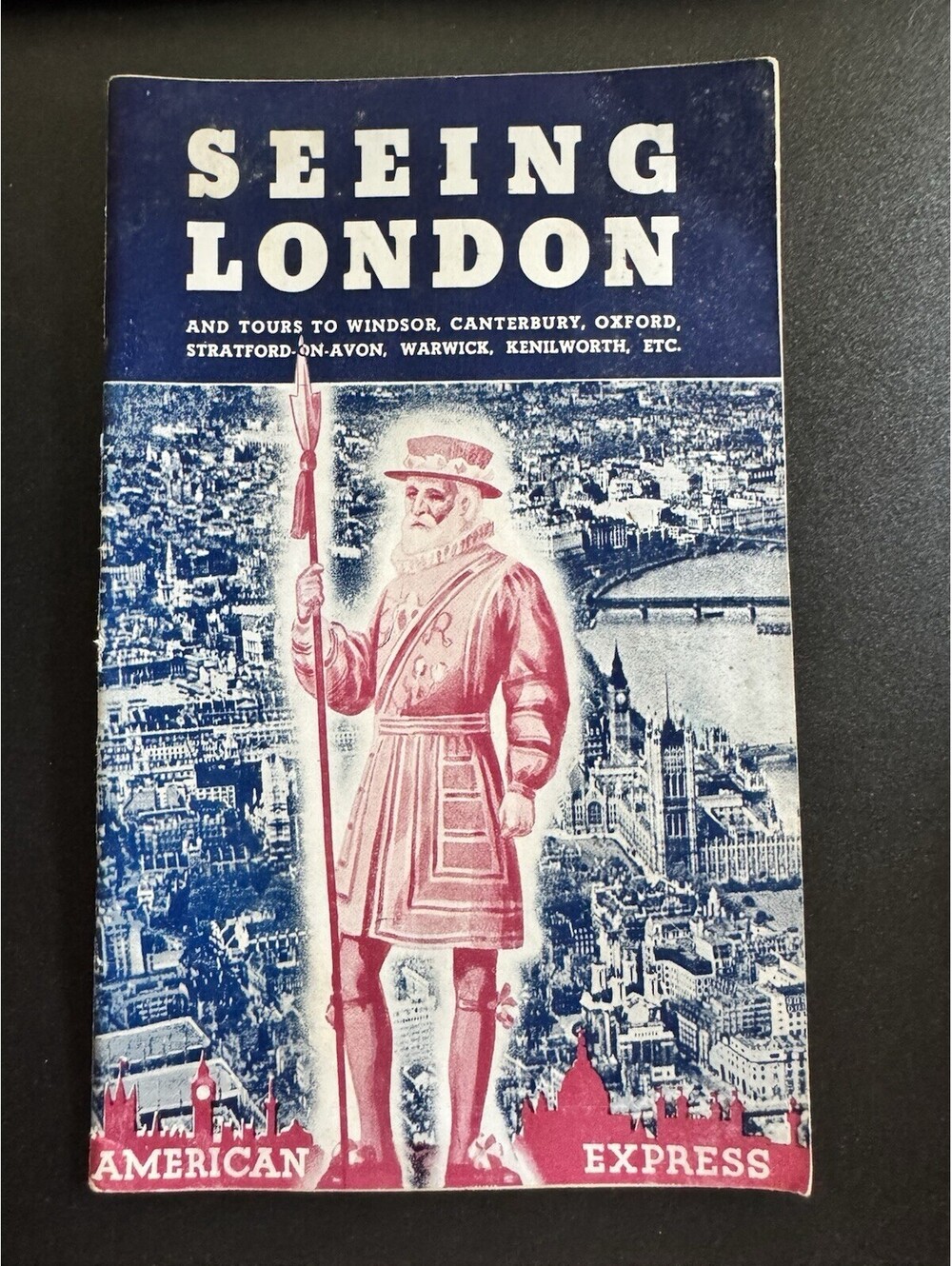 Vintage 1937 Seeing London Travel Booklet